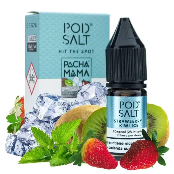 Sales de Nicotina Pod Salt Pacha Mama Strawberry Kiwi Ice 10ml