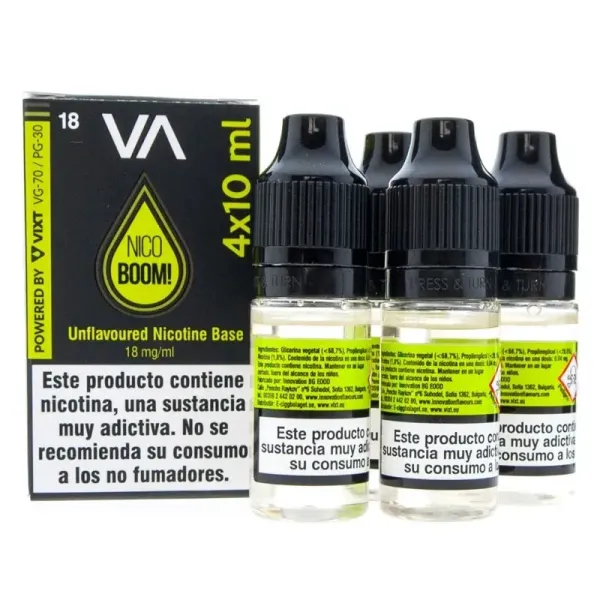 Nicokit 18mg 70VG/30PG Pack 4x10ml - NicoBoom! Innovation Flavours