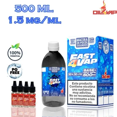 Oil4vap Pack de Base Fast4Vap 500ml