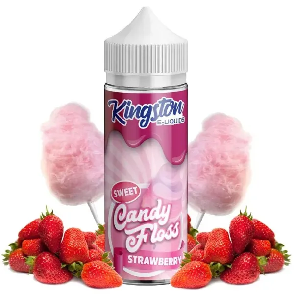 Strawberry Candy Floss 100ml - Kingston E-liquids