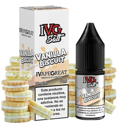 SALES DE NICOTINA IVG VANILLA BISCUIT 10ML 