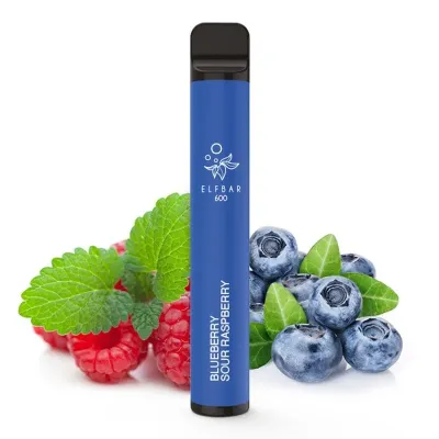 Vape Desechable Elf Bar 600 Blueberry Sour Raspberry 20MG - Elf Bar
