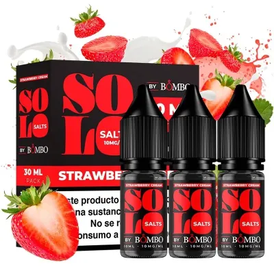 [Sales] Strawberry Cream 3x10ml - Solo Salts by Bombo
