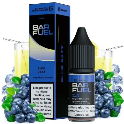 Sales de Nicotina Hangsen Bar Fuel Blue Razz 10ml 20mg