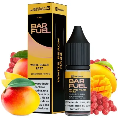 Sales de Nicotina Hangsen Bar Fuel White Peach Razz 10ml 20mg