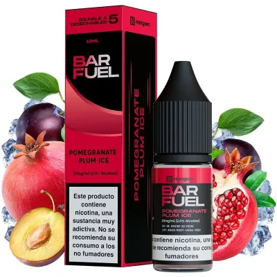 Sales de Nicotina Hangsen Bar Fuel Pomegranate Plum Ice 10ml 20mg