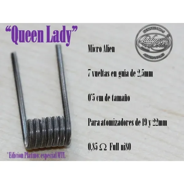 LADY COILS QUEEN LADY 0.85ohm