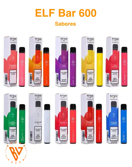 Vaper desechable ElfBar 600 Sabores