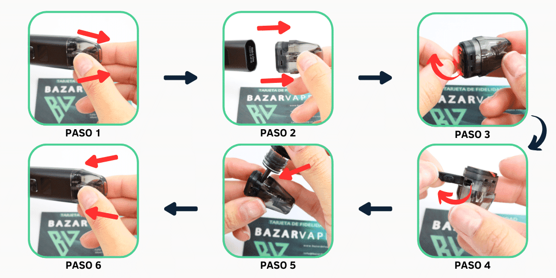 Paso a paso rellenar líquido Oxva Xlim V2