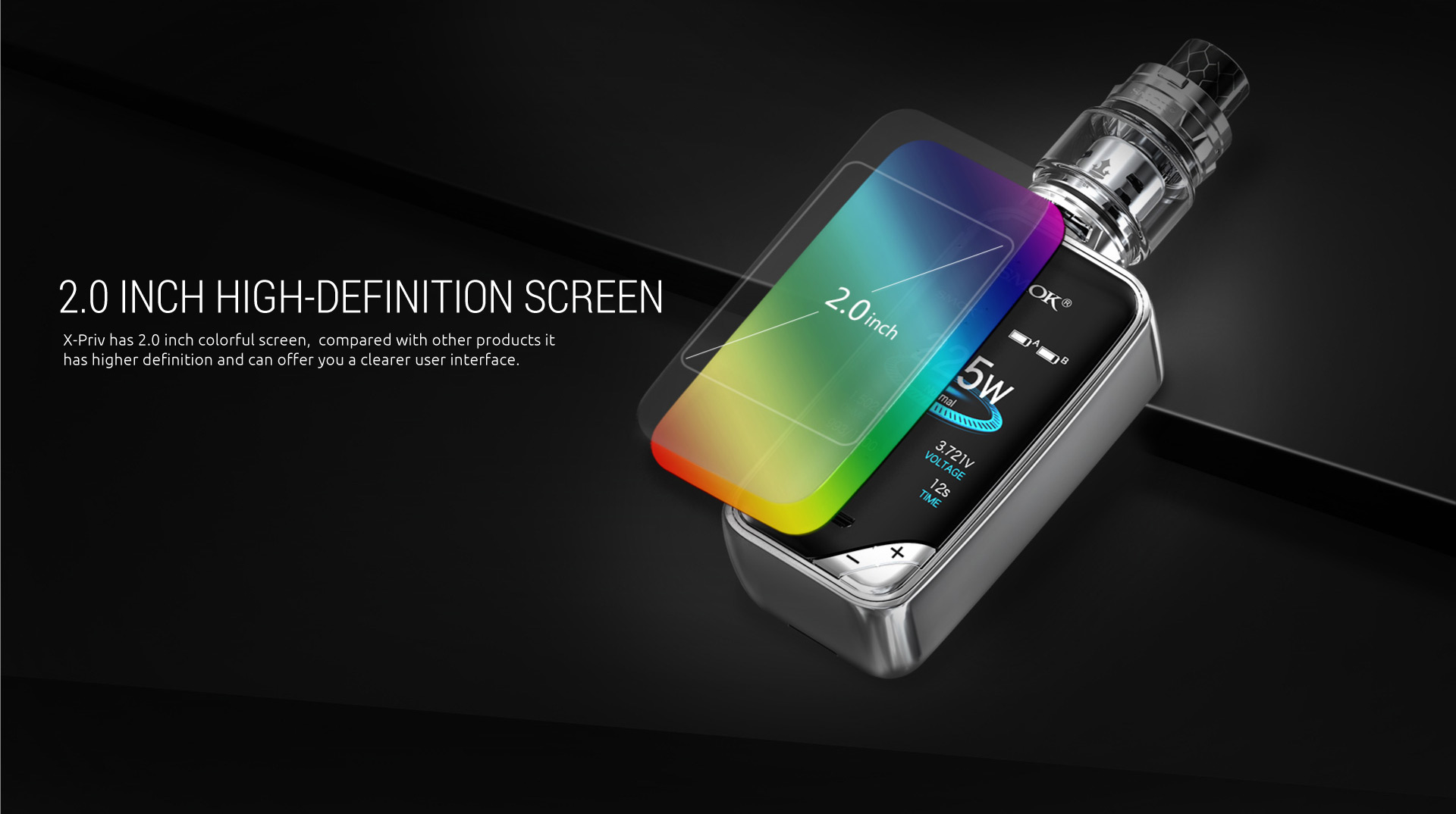 Smok X Priv Pantalla 2 pulgadas de Alta Definicion