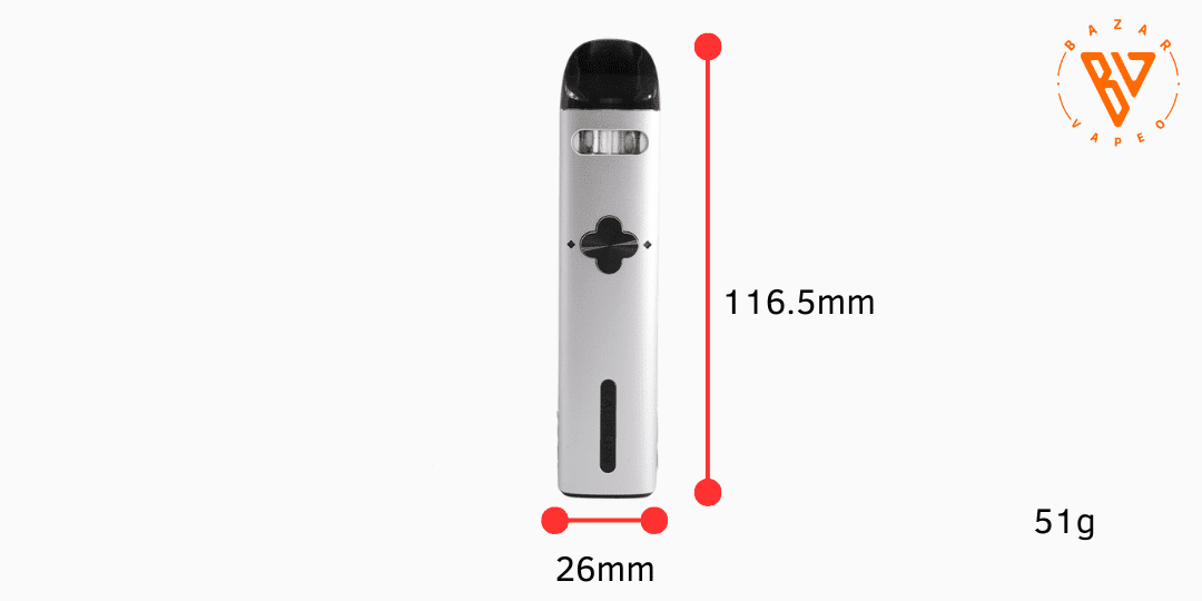 Caliburn Explorer Dimensiones del Pod Uwell