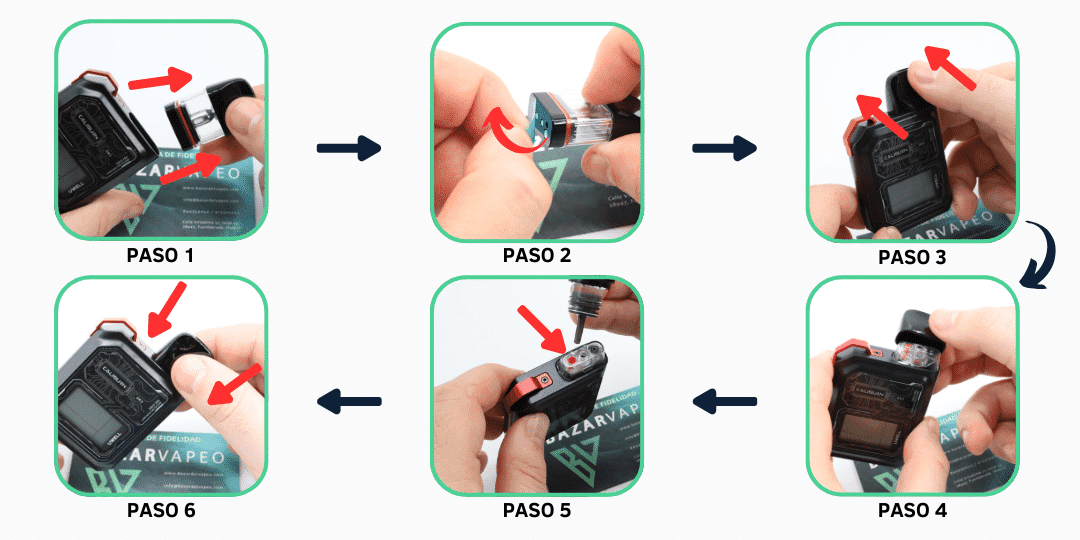 Pod Uwell Caliburn Koko GK3 | Cargar Resistencia