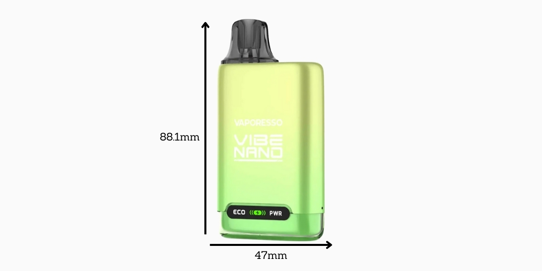 Vibe Nano | Tamaño y dimensiones