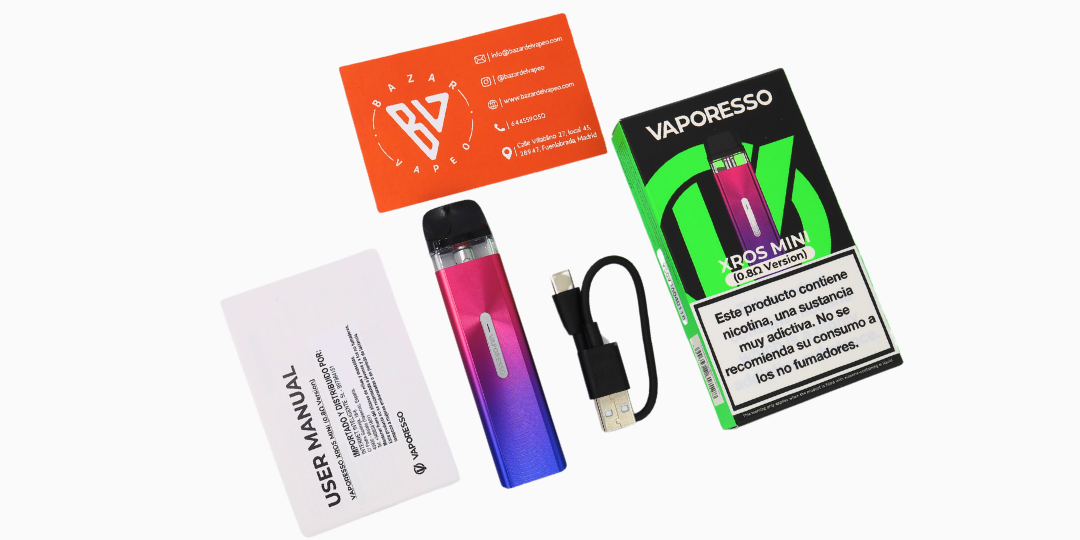 Vaporesso Xros Mini Manual y Accesorios