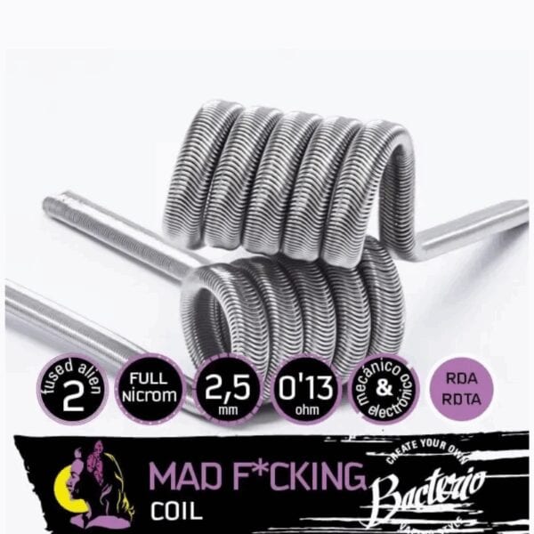 Bacterio Coils Mad F*cking 0.13ohm (Pack 2)