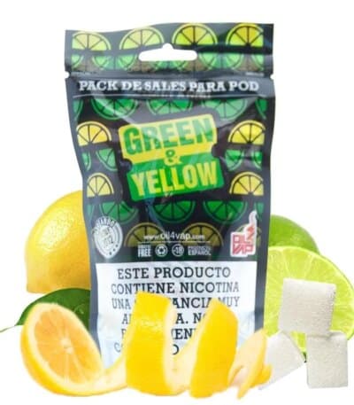 Sales de Nicotina Oil4vap Green & Yellow Pack de 23ml