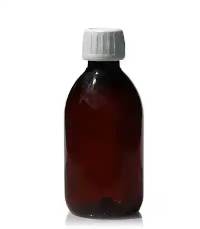 Botella Con Tapon Pet Color Ambar
