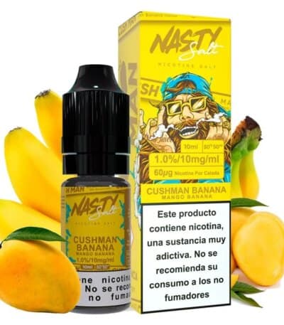 Sales de Nicotina Nasty Salt Cush man Banana 10ml