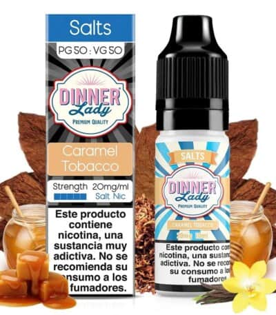 Sales de Nicotina Dinner Lady Caramel Tobacco 10ml