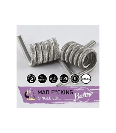 Bacterio Coils Mad f*cking Single 0.26ohm (Pack 2)