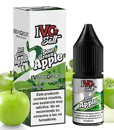 Sales de Nicotina IVG Salt Sour Green Apple 10ml