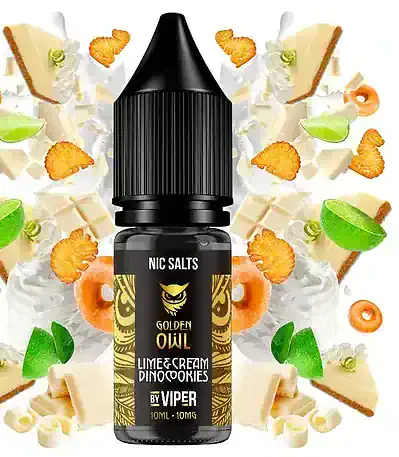 Sales de Nicotina Viper Golden Owl Lime Cream Dinocookies 10ml