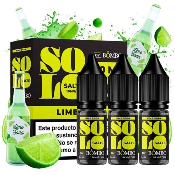 Bombo Solo Salts Lime Soda 3x10ml