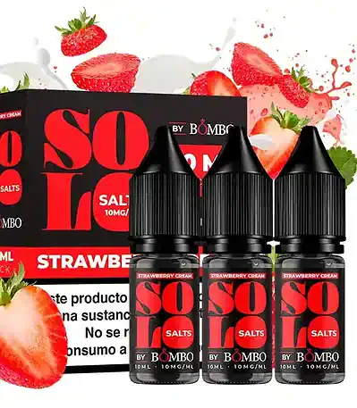 Bombo Solo Salts Strawberry Cream 3x10ml