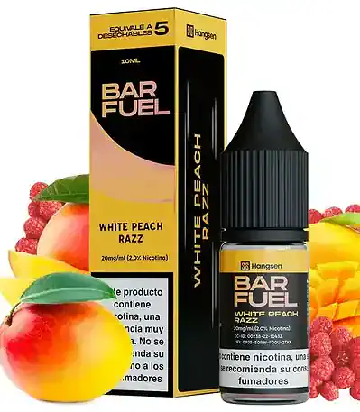 Sales de Nicotina Hangsen Bar Fuel White Peach Razz 10ml 20mg