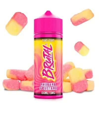 Just Juice Brutal Rhubarb & Custard 100ml