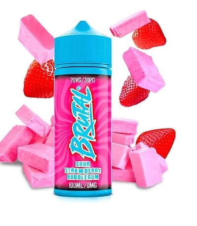 Just Juice Brutal Sour Strawberry Bubblegum 100ml
