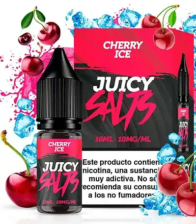 Sales de Nicotina Juicy Salts Cherry Ice 10ml