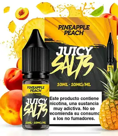 Sales de Nicotina Juicy Salts Pineapple Peach 10ml