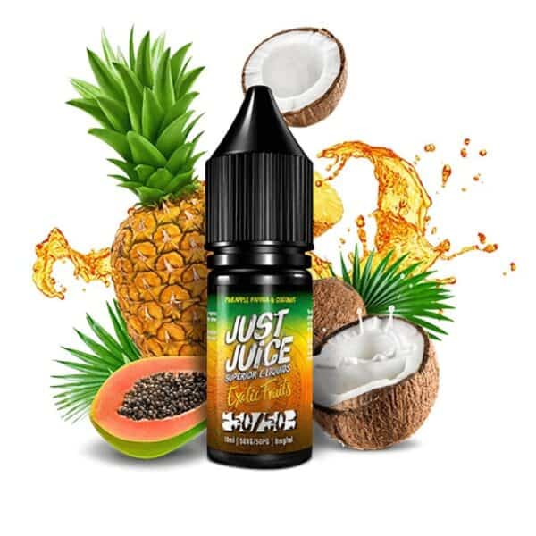 Just Juice Exotic Fruit Pineapple, Papaya & Coconut 50/50 10ml
