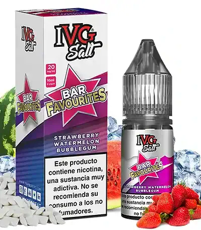 IVG Salts Strawberry Watermelon Bubblegum 10ml