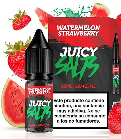 Sales de Nicotina Juicy Salts Watermelon Strawberry 10ml