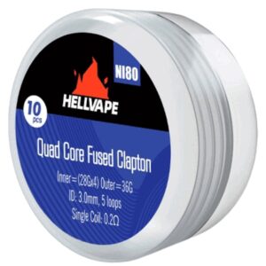 Hellvape Ni80 Quad Core Fused Clapton Coil 0.2ohm (10pcs)