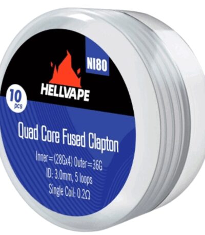 Hellvape Ni80 Quad Core Fused Clapton Coil 0.2ohm (10pcs)