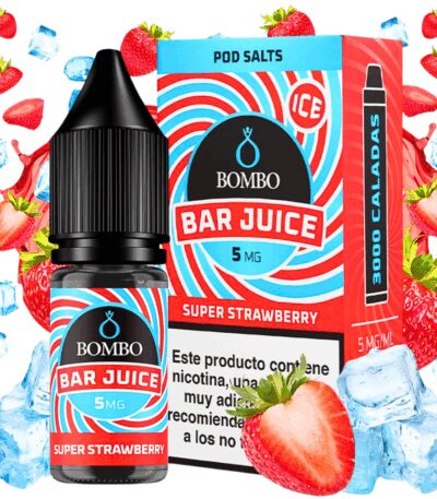 Bombo Salts Bar Juice Super Strawberry Ice 10ml