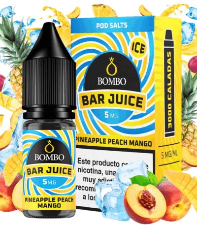 Bombo Salts Bar Juice Pineapple Peach Mango Ice 10ml