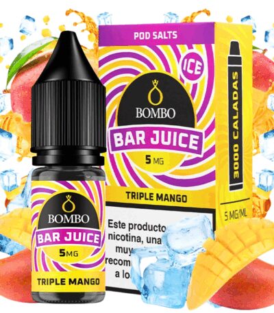 Bombo Salts Bar Juice Triple Mango Ice 10ml