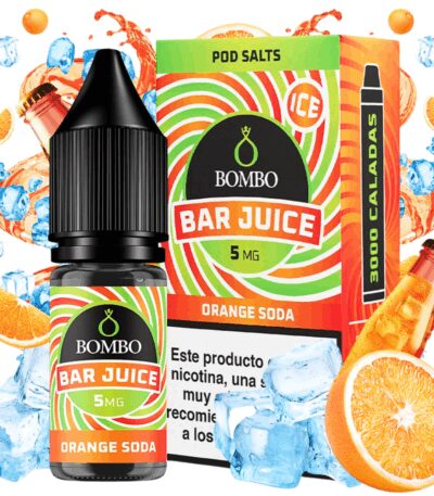 Bombo Salts Bar Juice Orange Soda Ice 10ml