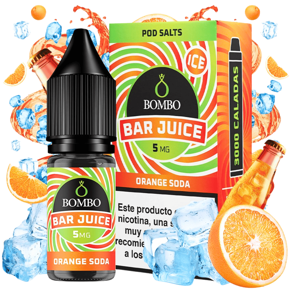 Bombo Salts Bar Juice Orange Soda Ice 10ml Bombo Salts Bar Juice Orange Soda Ice 10ml