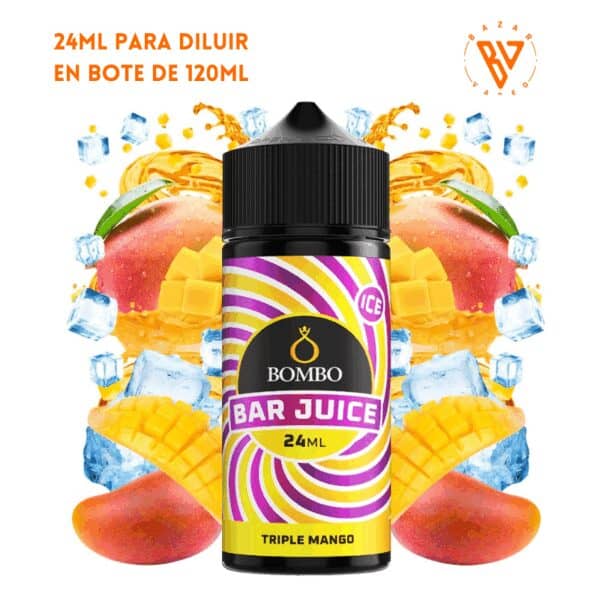 Aroma Bombo Bar Juice Triple Mango Ice 24ml