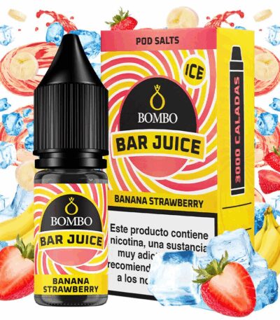 Bombo Salts Bar Juice Banana Strawberry Ice