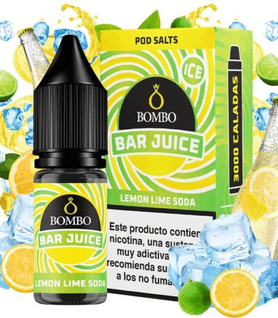 Bombo Salts Bar Juice Lemon Lime Soda Ice 10ml