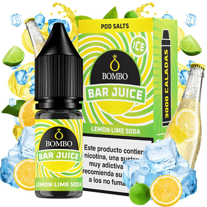 Bombo Salts Bar Juice Lemon Lime Soda Ice 10ml Bombo Salts Bar Juice Lemon Lime Soda Ice 10ml