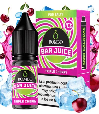 Bombo Salts Bar Juice Triple Cherry Ice 10ml