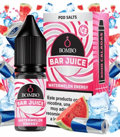 Bombo Salts Bar Juice Watermelon Energy Ice 10ml