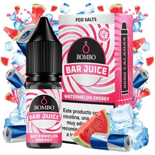 Bombo Salts Bar Juice Watermelon Energy Ice 10ml